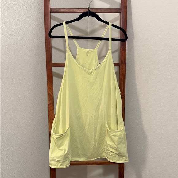 free people movement Tops - FP Movement by Free People Hot Shot Mini Dress in Sour Citrus Size Large NWOT
